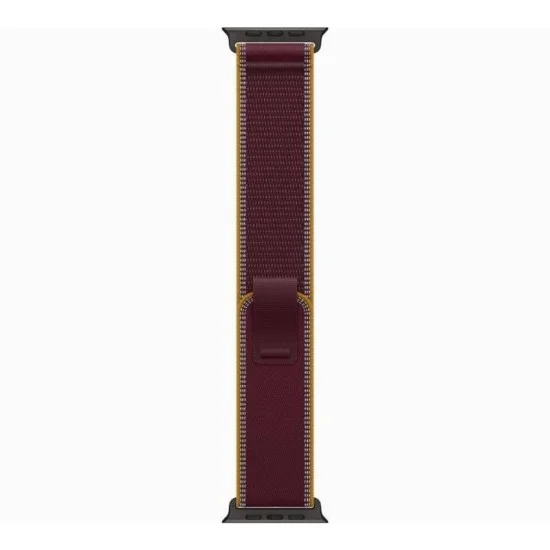 Apple Watch Ultra 4 GPS + Cellular 49mm Black Titanium Case with Burgundy Trail Loop - S/M